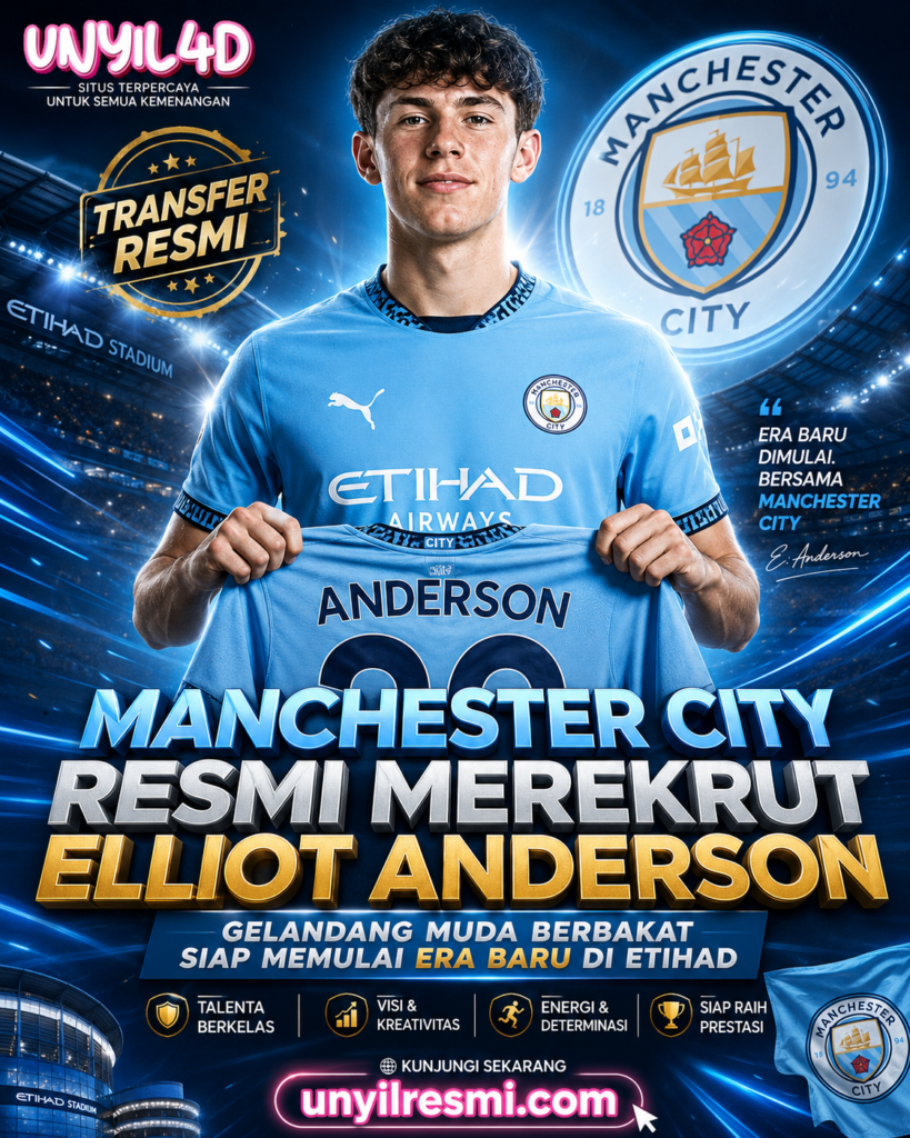 ELLIOT ANDERSON GABUNG MANCHESTER CITY
TRANSFER £116 JUTA
